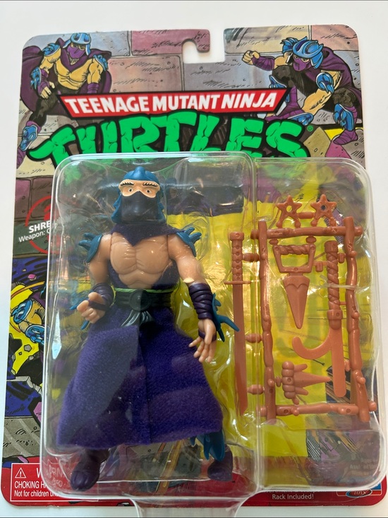 Playmates Toys Other - Teenage Mutant Ninja Turtles Shredder Action Figure - Purple & Blue